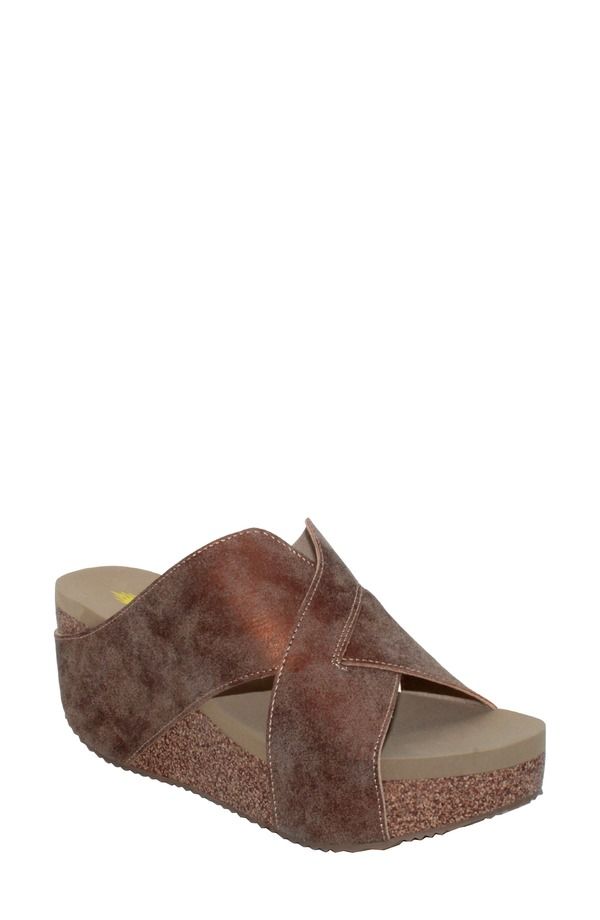 ボラティル レディース シューズ サンダル プラットフォーム Volatile Firefly Wateresistant Wedge Platform Sandal Bronze