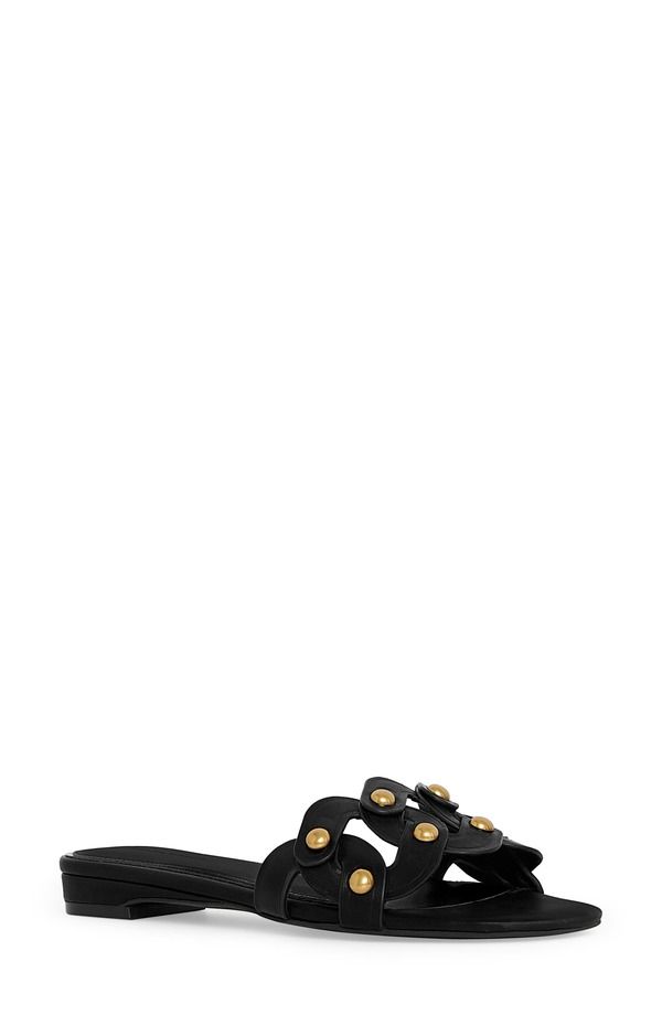 レベッカミンコフ レディース シューズ サンダル Rebecca Minkoff Chain Slide Sandal Black ブラック