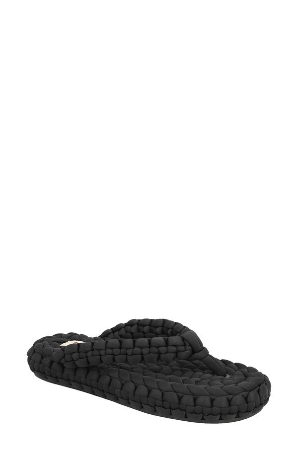 ミアリミテッドエディション レディース シューズ サンダル MIA Limitedition Monako Woven Flip Flop Black ブラック