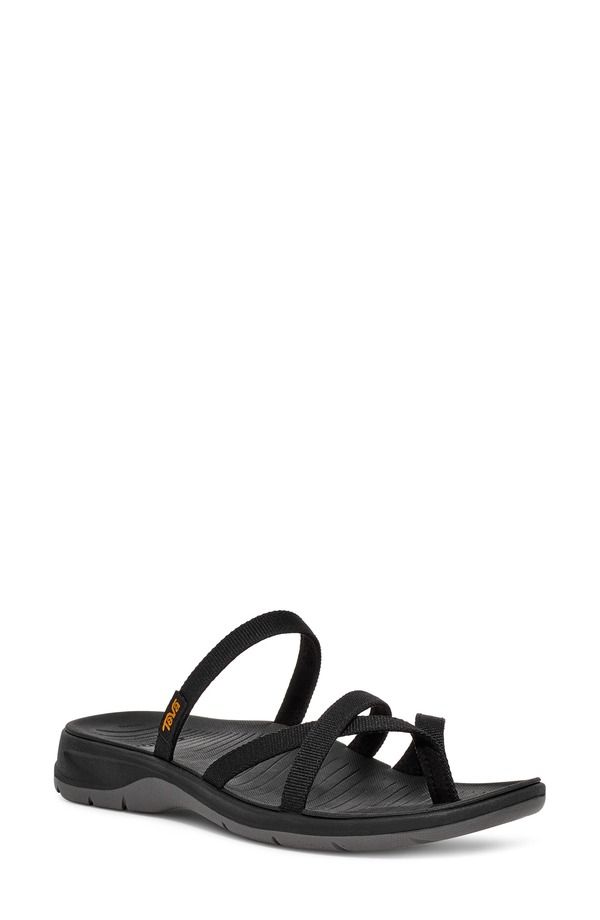 テバ レディース シューズ サンダル Teva TirraTraveler Flip Slide Sandal Black ブラック