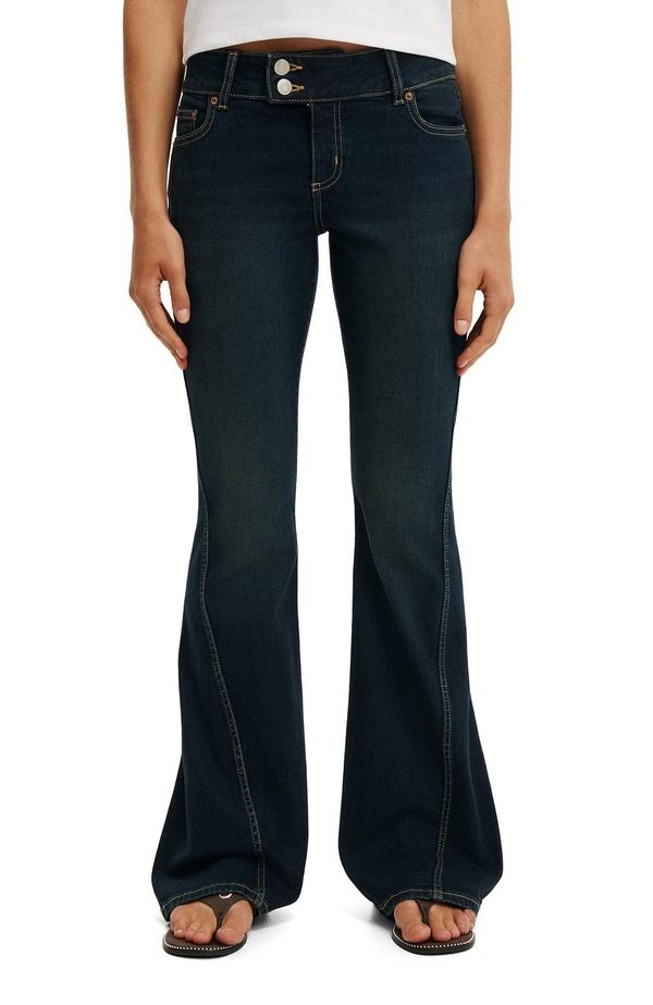 コットンオン レディース シューズ ブーツ・レインブーツカット Cotton Womens Mid Rise Bootcut Jean Lowlight Rinse Twist