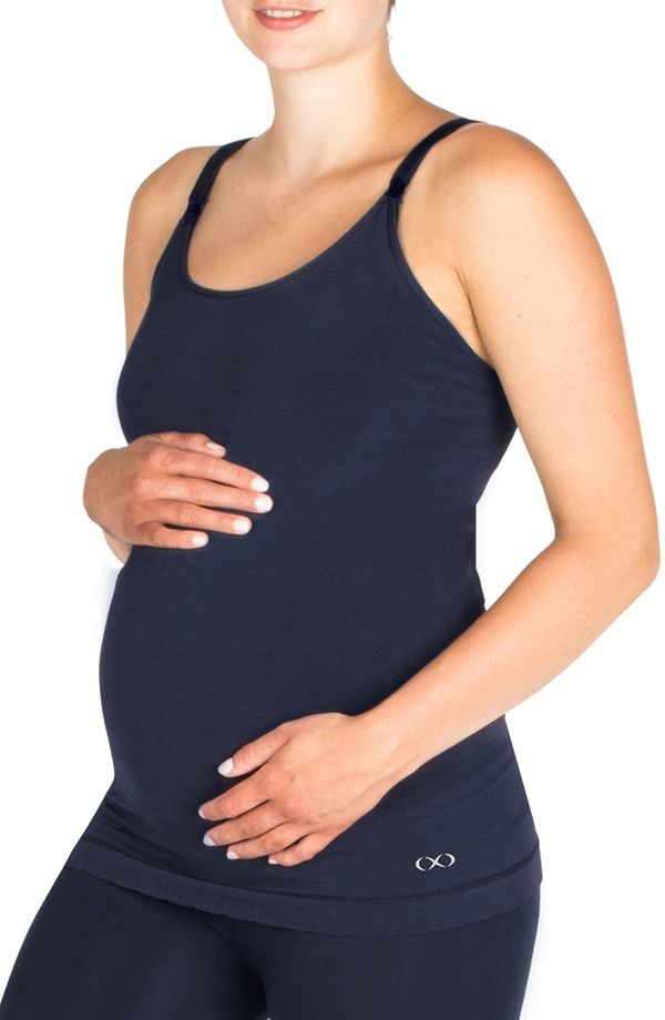 モダンエタニティ レディース トップス シャツ マタニティ Modern Eternity Seamless MaternityNursing Yoga Tank Navy ネイビー
