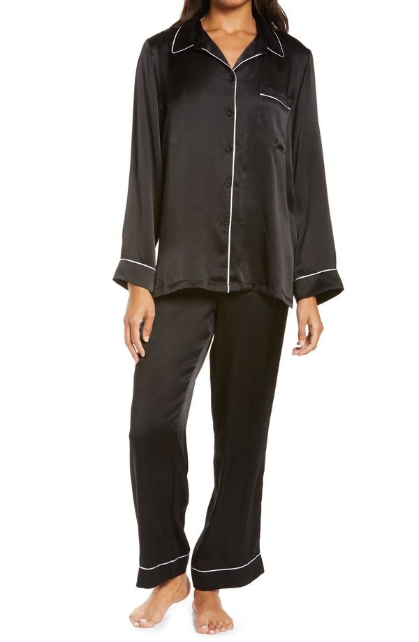 パピネール レディース アンダーウェア ナイトウェア シルク Papinelle Silk Pajamas Black ブラック