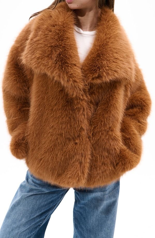 アザレア ワン レディース アウター ジャケット・ブルゾン AZALEA WANG Regina Faux Fur Jacketan タン 18,855円