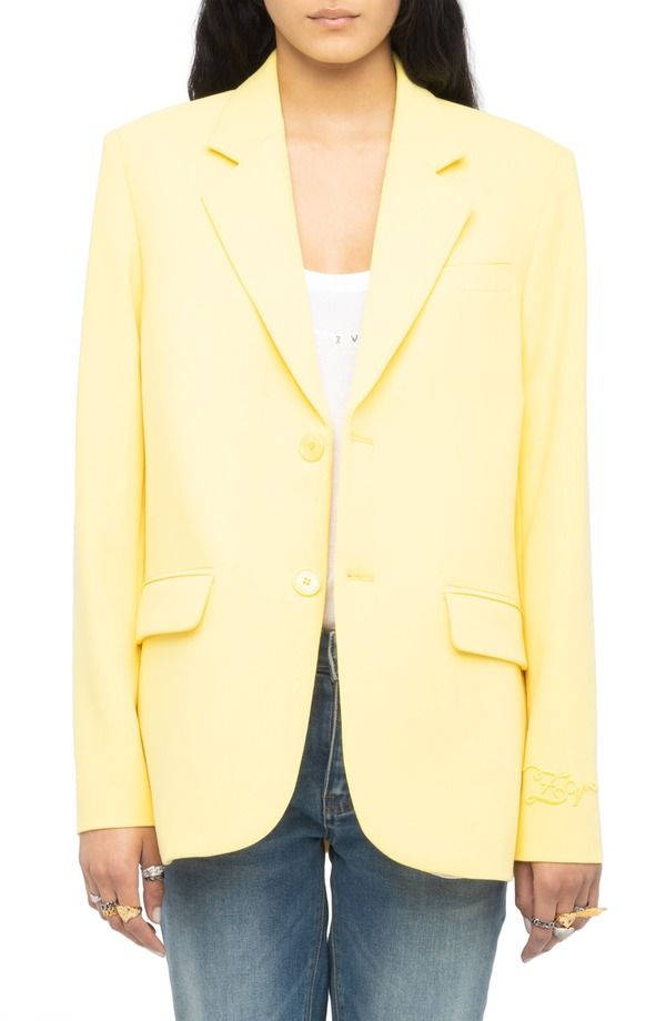 ザディグ エ ヴォルテール レディース アウター ジャケット・ブルゾン Zadig Voltaire Notch Lapel Jacket Banana