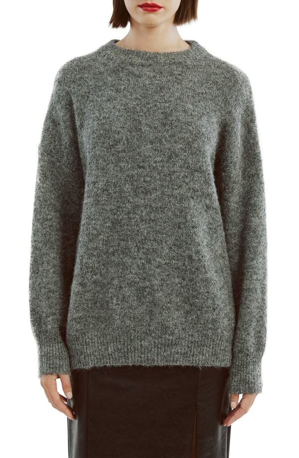 バードット レディース アウター パーカー・スウェット クルーネック セーター Bardotaytum Crewneck Sweater Grey Marle グレー