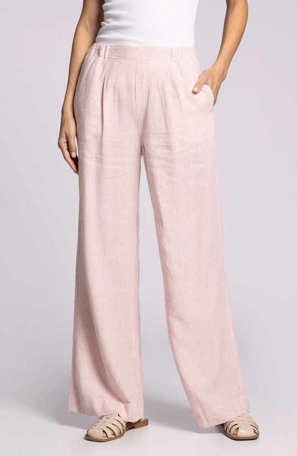 スレッドアンドサプライ レディース ボトムス レギンス ワイドレッグ パンツ リネン Thread Supply Anastasia Linen Blend Wide Leg Pants White Clay ホワイト