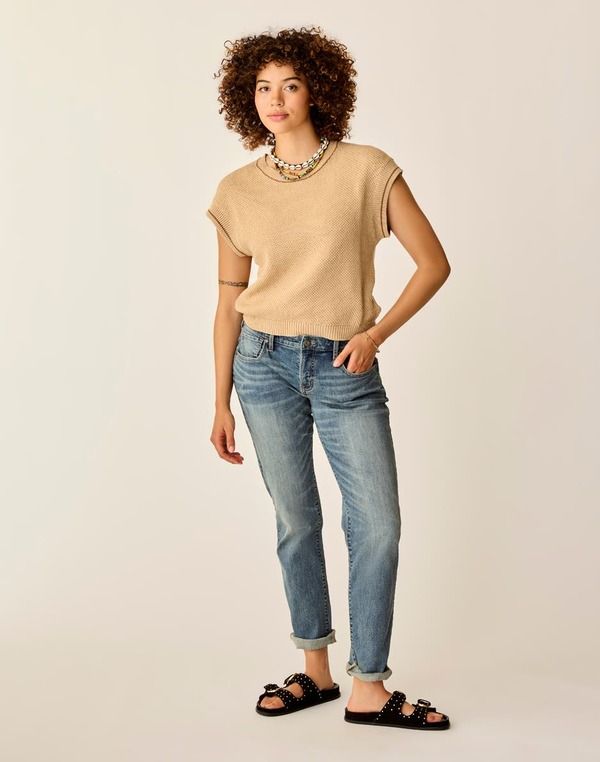 カーブデザイン レディース アウター パーカー・スウェット セーター Carve Designs Phoebe Sweater Top Biscuit