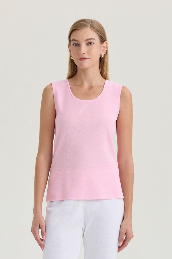 ミンウォン レディース トップス シャツ ニット Ming Wang MidLength Scoop Necknitank Perfect Pink ピンク