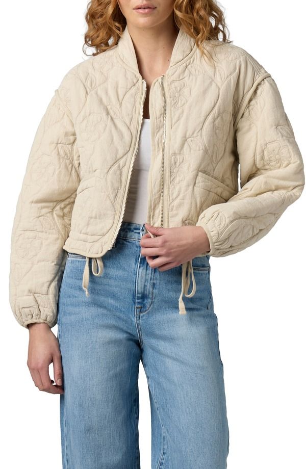 ブランクニューヨーク レディース アウター ジャケット・ブルゾン フラワー柄 キルティング フラワー BLANKNYC Floral Quilted Bomber Jacket Vanilla Ice