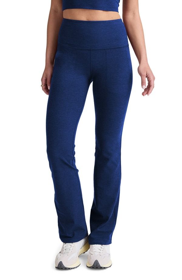 ビヨンドヨガ レディース ボトムス カジュアルパンツ ハイウエスト レギンス Beyond Yoga Space Dye High Waist Practice Leggings Marine Blue Heather ヘザー