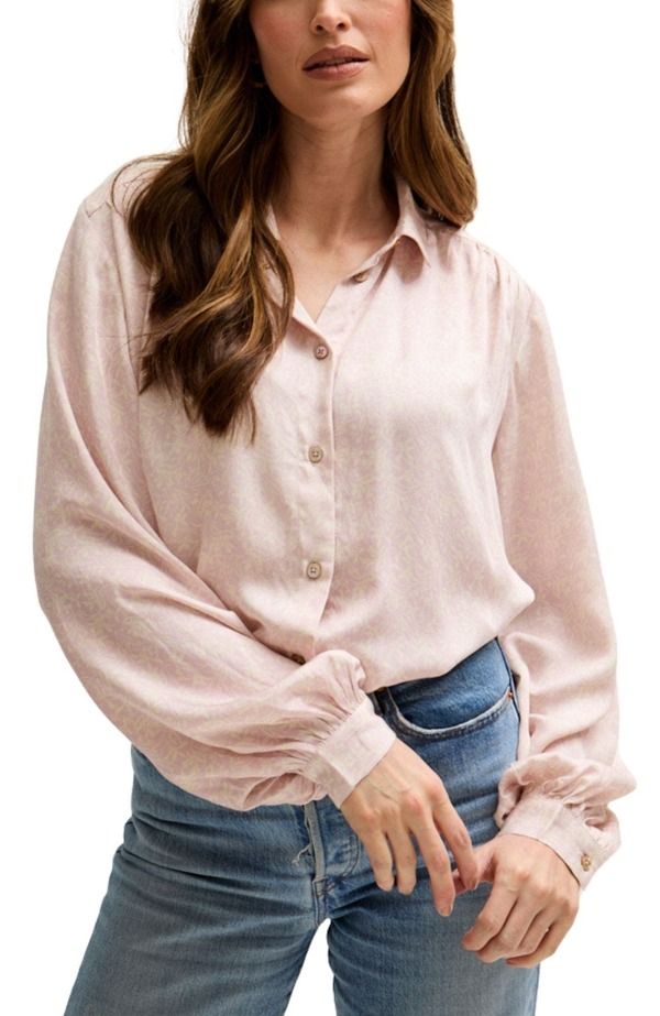 リリーアンドライオネル レディース トップス シャツ LILY AND LIONEL Marrianne Peter Pan Collar Shirt Pink ピンク