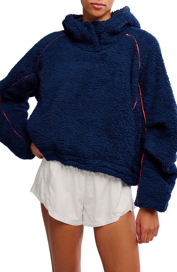 フリーピープル レディース アウター パーカー・スウェット フリース Free People FP Movement Free Flow Fleece Hoodie Midnight Navy ネイビー