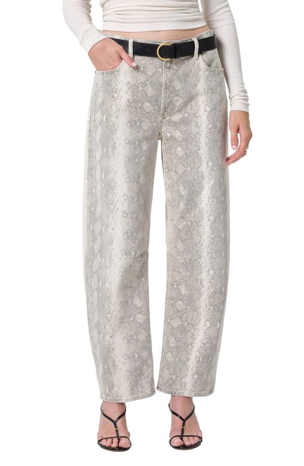 シチズンズ オブ ヒューマニティ レディース ボトムス デニムパンツ ハイウエスト ジーンズ Citizens of Humanity Miro High Waist Relaxed Barrel Jeans Python Snake Print