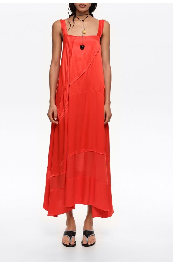 ビンバイローラ レディース トップス ワンピース A ライン Bimba y Lola Flared ALine Dress Red レッド