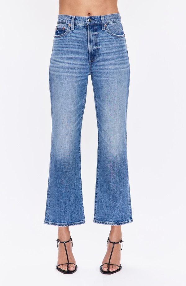 ピストーラ レディース シューズ ブーツ・レインブーツカット ハイウエスト ジーンズ Pistolally High Waist Crop Bootcut Jeans Charleston