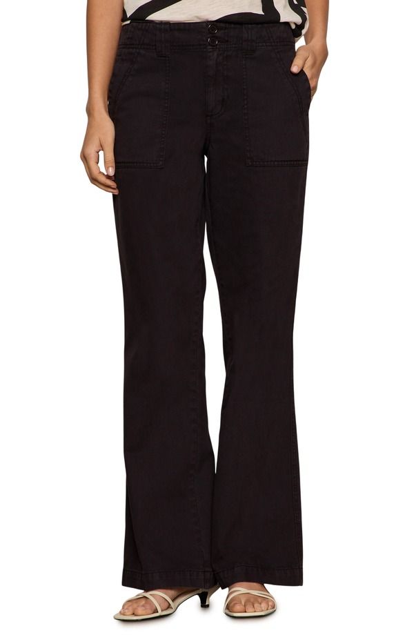 サンクチュアリー レディース ボトムス レギンス パンツ コットン ブーツ Sanctuary Reissue Peace Bootleg Cotton Pants Black ブラック