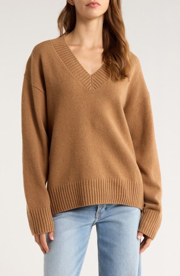 リフォーメーション レディース アウター パーカー・スウェット セーター Reformation Jadey Oversize Cashmere Sweater Camel キャメル