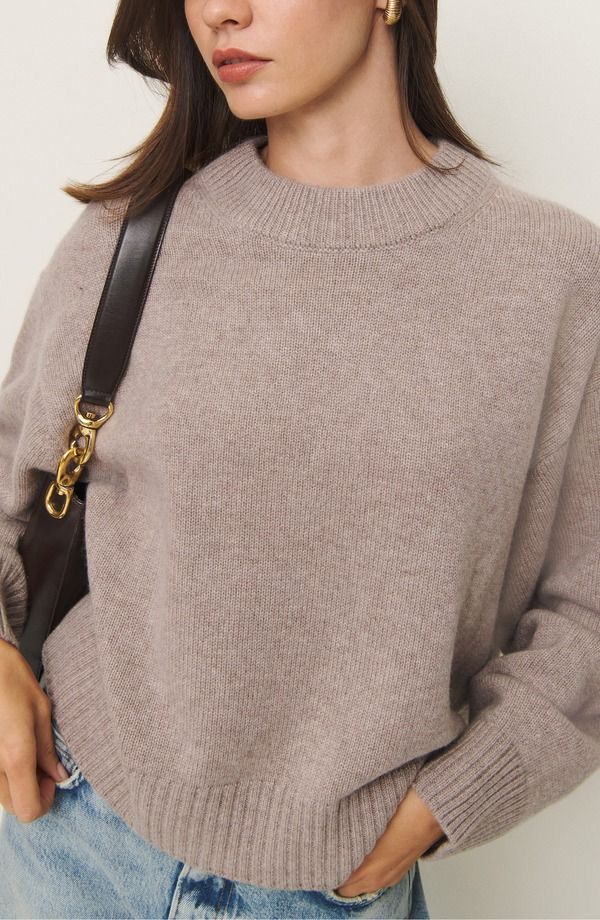 リフォーメーション レディース アウター パーカー・スウェット クルーネック セーター Reformation Coversize Crewneck Cashmere Blend Sweater Toast