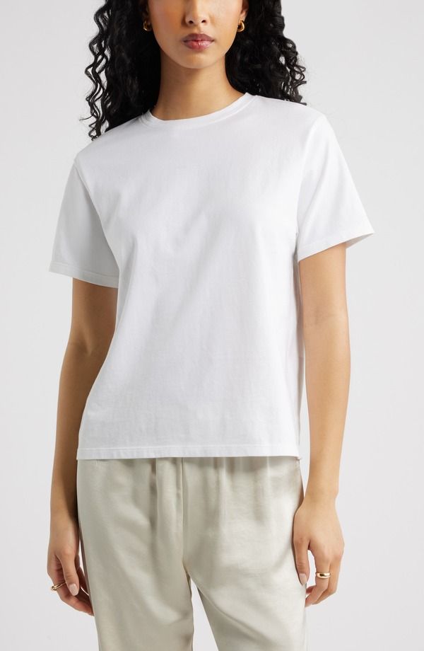 オープンエディット レディース トップス Tシャツ Open Edit Boyfriend TShirt White ホワイト