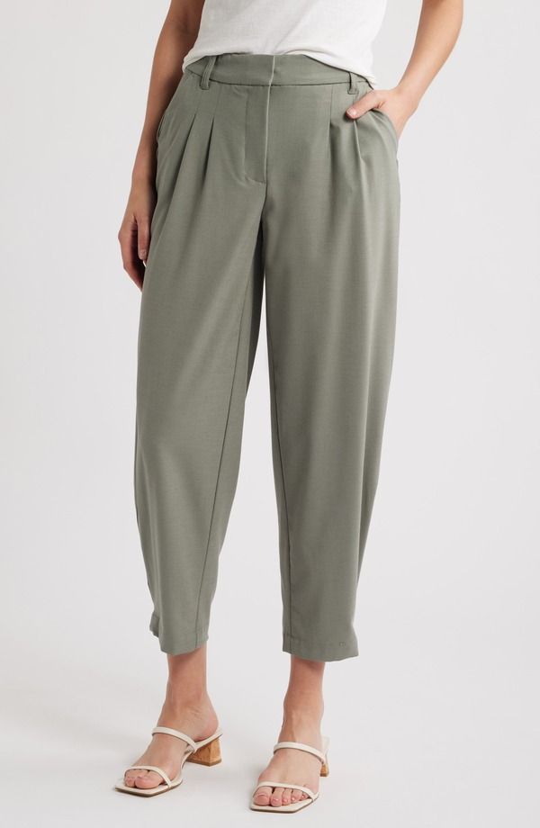 ウィットウィズダム レディース ボトムス レギンス プリーツ パンツ Wit Wisdom Skyrise Pleated Barrel Pants Deep Seagrass