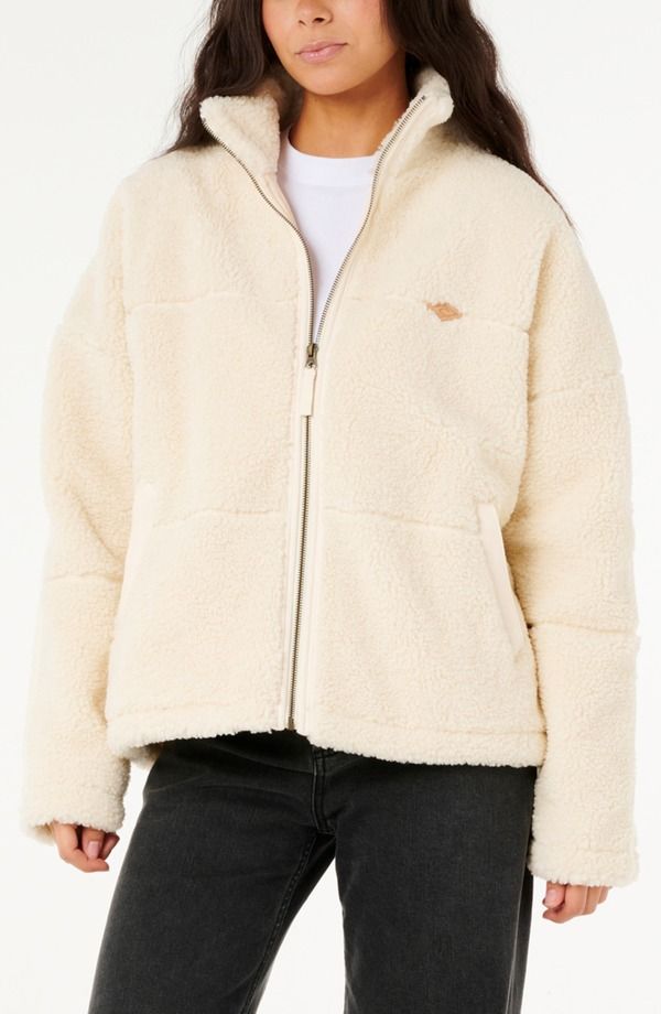 リップカール レディース アウター ジャケット・ブルゾン フリース Rip Curl Cala Nights Textured Fleece ZipUp Jacket Lily