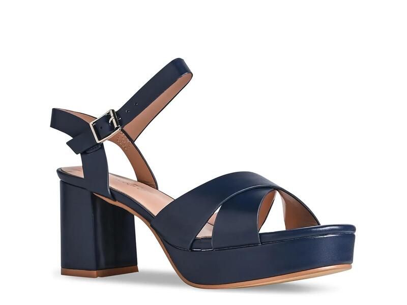 ベンジャミンウォーク レディース シューズ サンダル プラットフォーム Touch Ups by Benjamin WalkToby Platform Sandal Navy Synthetic ネイビー