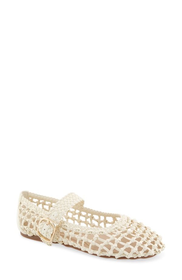 ケネスコール レディース シューズ パンプス Kenneth Cole Tessa Mary Jane Flat Pristine Woven