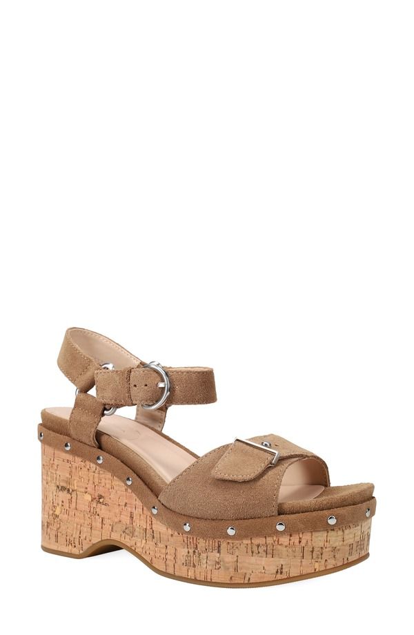 ペレモーダ レディース シューズ ヒール プラットフォーム サンダル アンクル Pelle Moda Cianankle Straplatform Wedge Sandal Driftwood