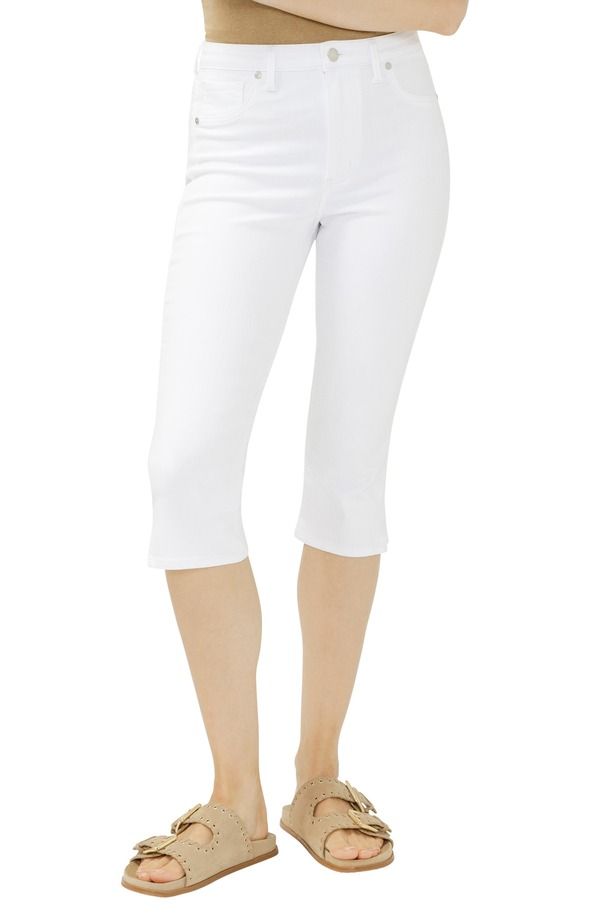 シルバー ジーンズ レディース ボトムス デニムパンツ キャップ Silver Jeans Co Isbister Modern Capri Jeans White ホワイト