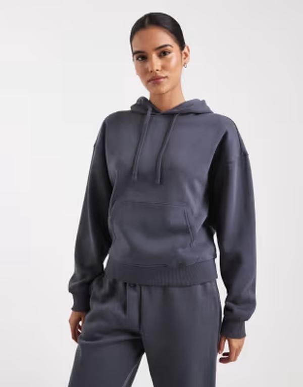 オンリー レディース アウター パーカー・スウェット ジャージー ONLY jersey hoodie part of a set Ombre blue ブルー