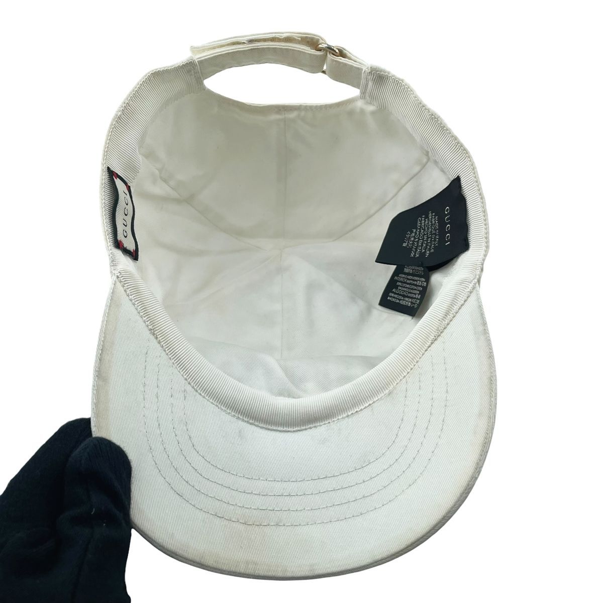 中古】GUCCI グッチ エンブロイダリー ベースボールキャップ 596211 