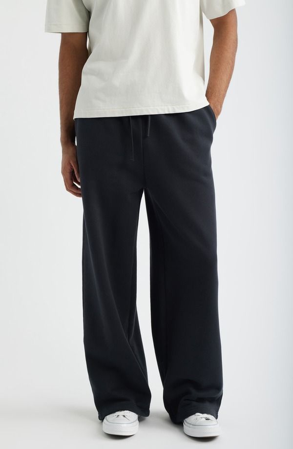 エルウッド メンズ ボトムス カジュアルパンツ ストレート スウェットパンツ Elwood Core Straight Leg Sweatpants Vintage Black ブラック