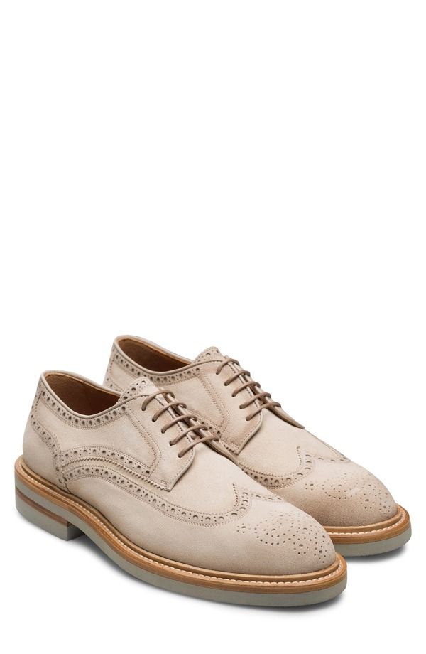 マグナーニ メンズ シューズ ウィングチップ ポロシャツ ダービー Magnanni Apolo Wingtip Derby Taupe Suede トープ