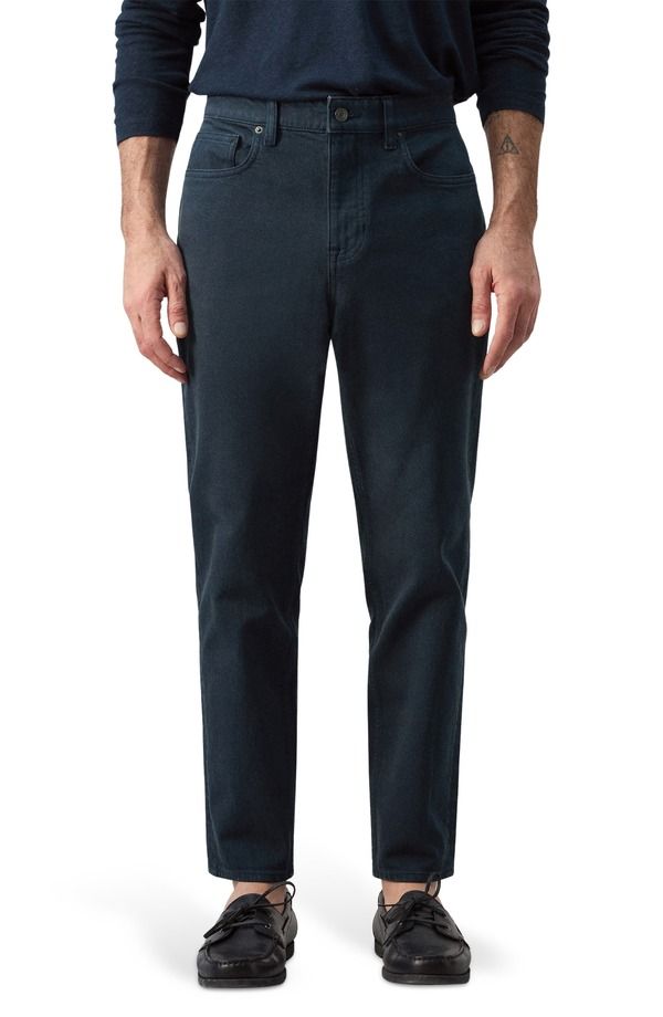 マンゴ メンズ ボトムス デニムパンツ ジーンズ MANGO Ben Tapered Jeans Navy ネイビー