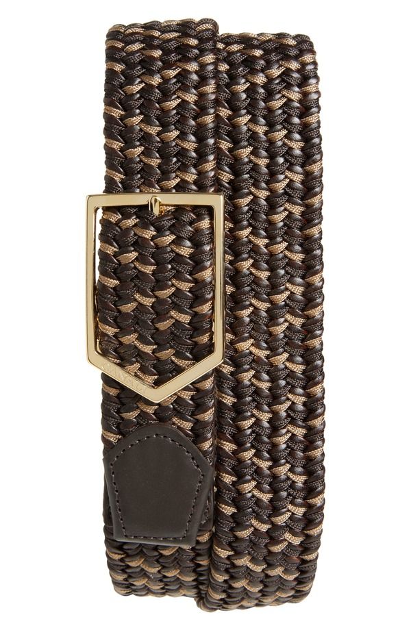カナーリ メンズ アクセサリー ベルト Canali Woven Belt Brown ブラウン