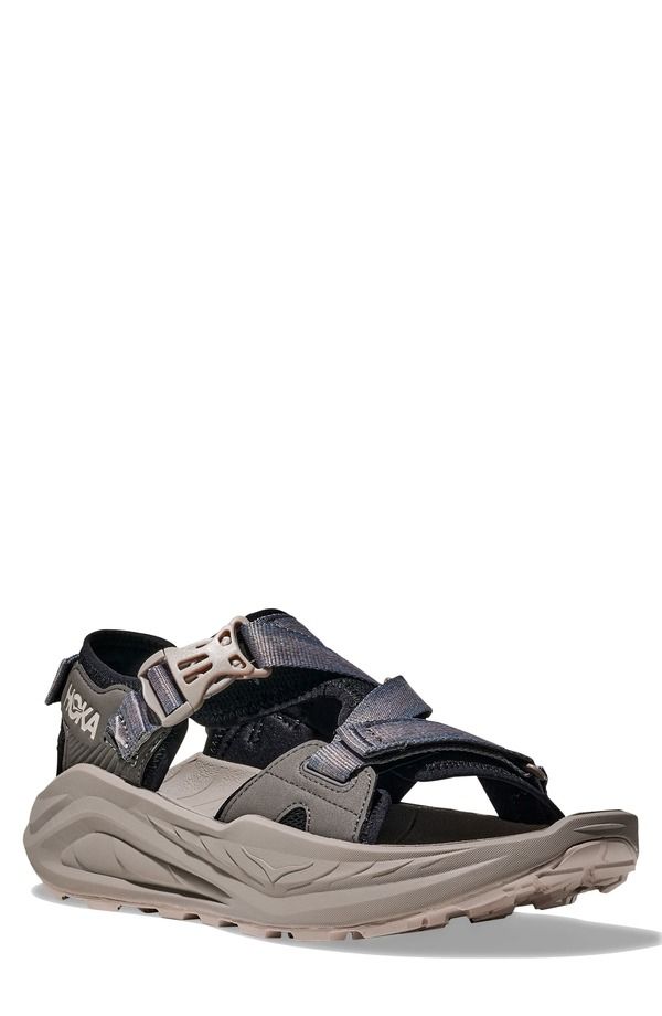 ホカオネオネ メンズ シューズ サンダル HOKA Infini Hike TC Sandal Black Cement ブラック