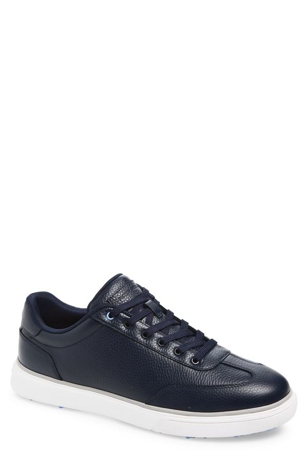 ピーター・ミラー メンズ シューズ スニーカー レザー Peter Millar Drift Hybrid Wateresistant Leather Golf Shoe Navy ネイビー