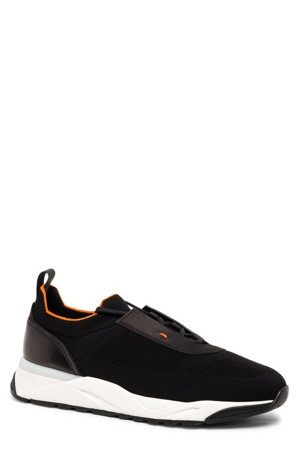 サントーニ メンズ シューズ スニーカー Santoni Flin Sneaker N01 Black ブラック