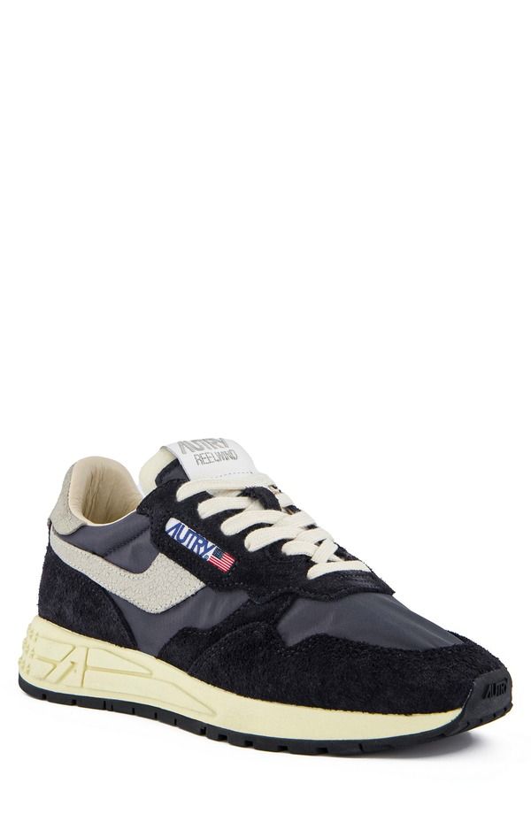 オートリ メンズ シューズ スニーカー AUTRY Reelwind Low Sneaker Nylon Crack White Black ホワイト