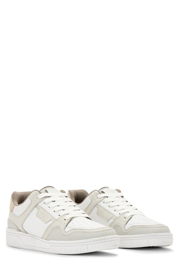 オールセインツ メンズ シューズ スニーカー プラスサイズ AllSaints Regan Plus Low Top Sneaker Chalk White White ホワイト