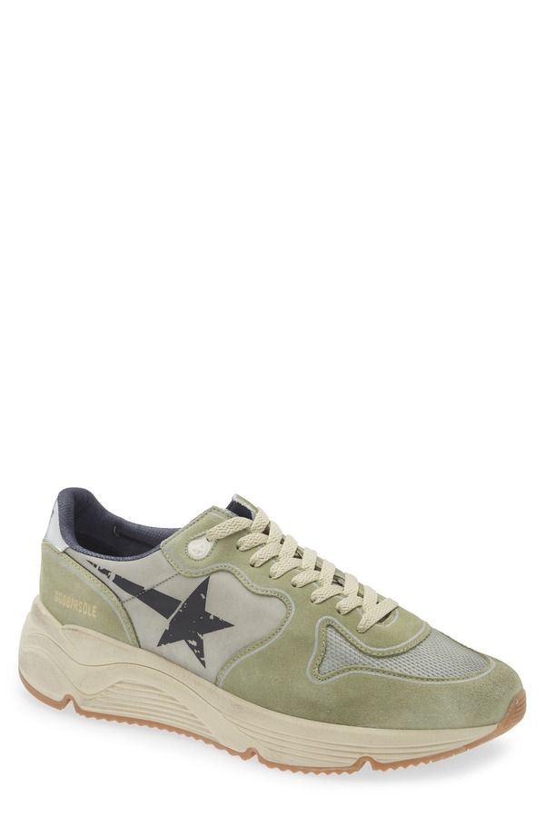 ゴールデングース メンズ シューズ スニーカー Golden Goose Running Sole Sneaker Sage GreenBlackPlatinum ブラック