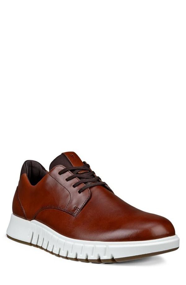 エコー メンズ シューズ スニーカー ダービー ECCO Gruuv Hybriderby Mink Mocha モカ