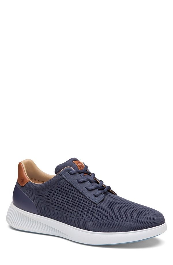 ジョンストンアンドマーフィー メンズ シューズ スニーカー ニット Johnston Murphy Ackerson Knit Plain Toe Sneaker Navy Knit ネイビー
