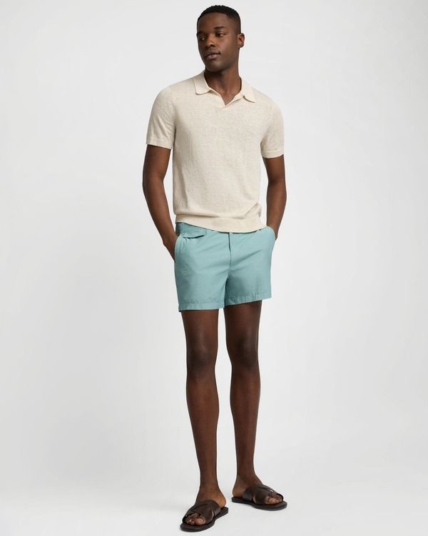 オニア メンズ アウター パーカー・スウェット ポロシャツ リネン Onia Linen Johnny Collar Polo Sand サンド