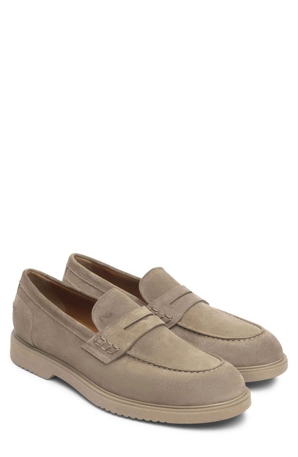 ネーロ ジャルディーニ メンズ シューズ スリッポン・ローファー NeroGiardini Penny Loafer Taupe トープ