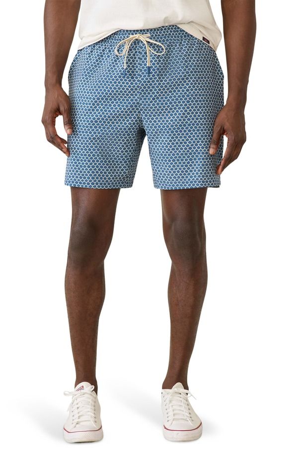 ファレティ メンズ 水着 ハーフパンツ・ショーツ Faherty Shorelite Swim Trunks Fishscale