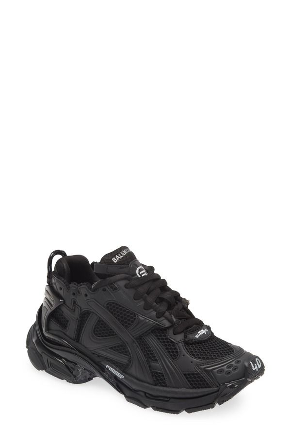 バレンシアガ メンズ シューズ スニーカー Balenciaga Runner Sneaker 1000 Black Matt ブラック