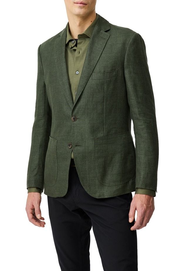 ロッドアンドグン メンズ アウター ジャケット・ブルゾン ウール コート リネン Rodd Gunn The Cascadeslub Linen Wool Sport Coat Bayleaf