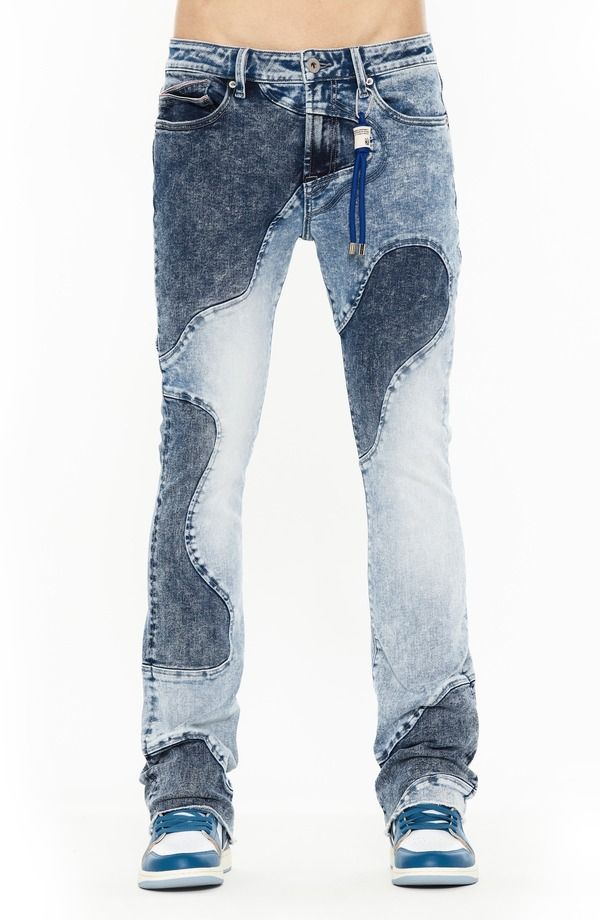 カルト オブ インディビジュアリティ メンズ ボトムス デニムパンツ ブーツカット ブーツ ジーンズ Cult of Individuality Lenny 603 Bootcut Jeanswirl